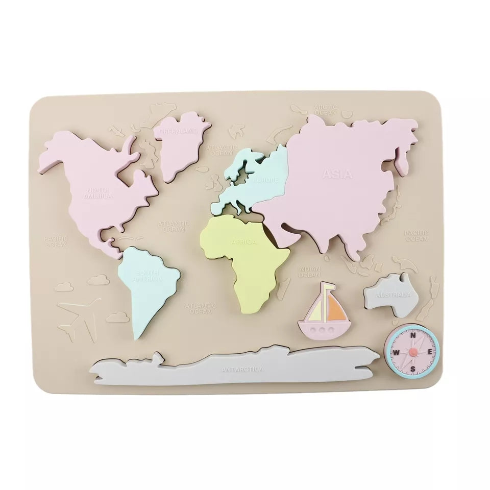 Montessori world map puzzle (Pre order)